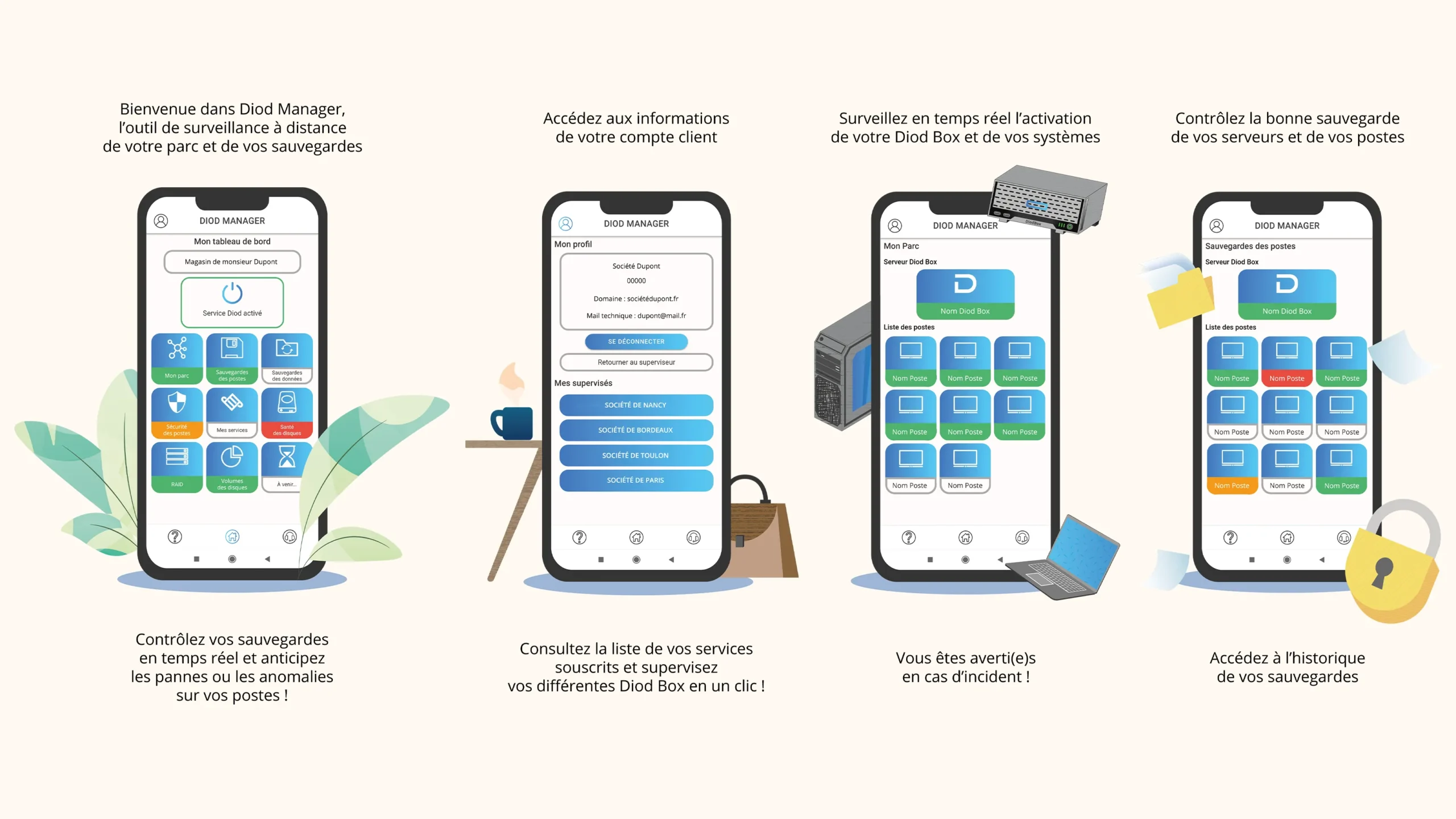 Projet Phosphorus - Etapes d'accueil d'utilisation de l'application - graphiste, freelance, digital nomad, communication, identité de marque