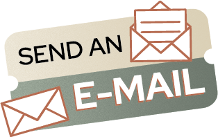 Stickers de prise de contact par mail - graphiste, freelance, digital nomad, communication, identité de marque