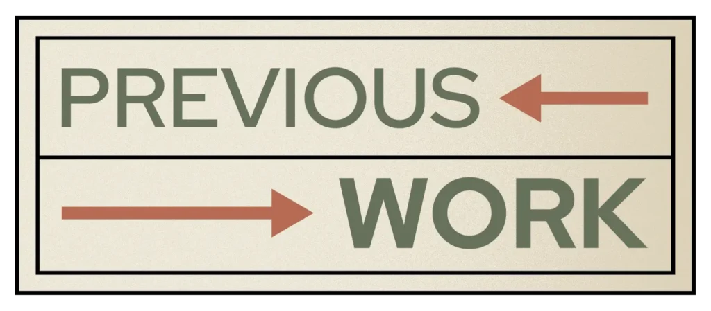 Stickers décoratif previous work - graphiste, freelance, digital nomad, communication, identité de marque