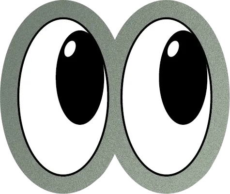 Stickers décoratif yeux - graphiste, freelance, digital nomad, communication, identité de marque